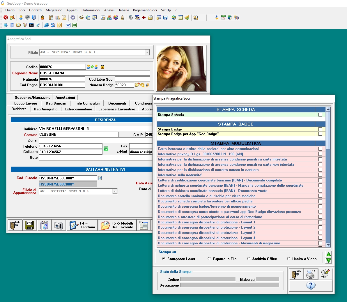 screenshot of Gescoop