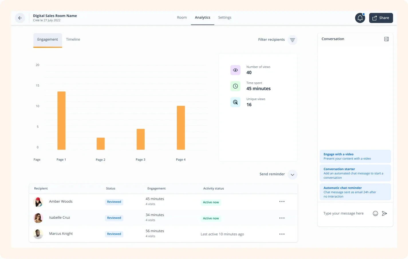 screenshot of GetAccept