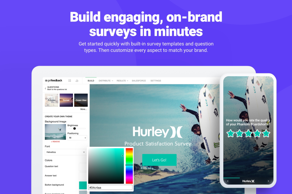 screenshot of GetFeedback