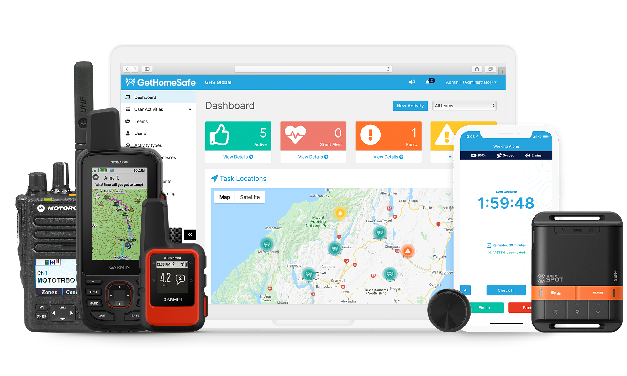 screenshot of GetHomeSafe