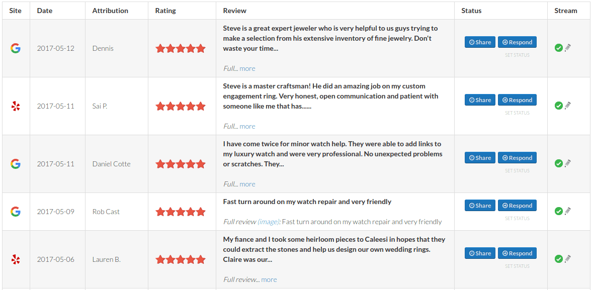 screenshot of GetMoreReviews