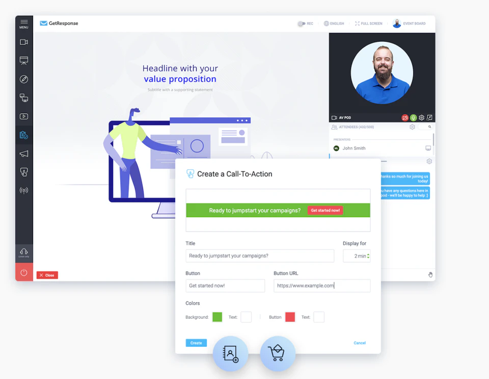 screenshot of GetResponse