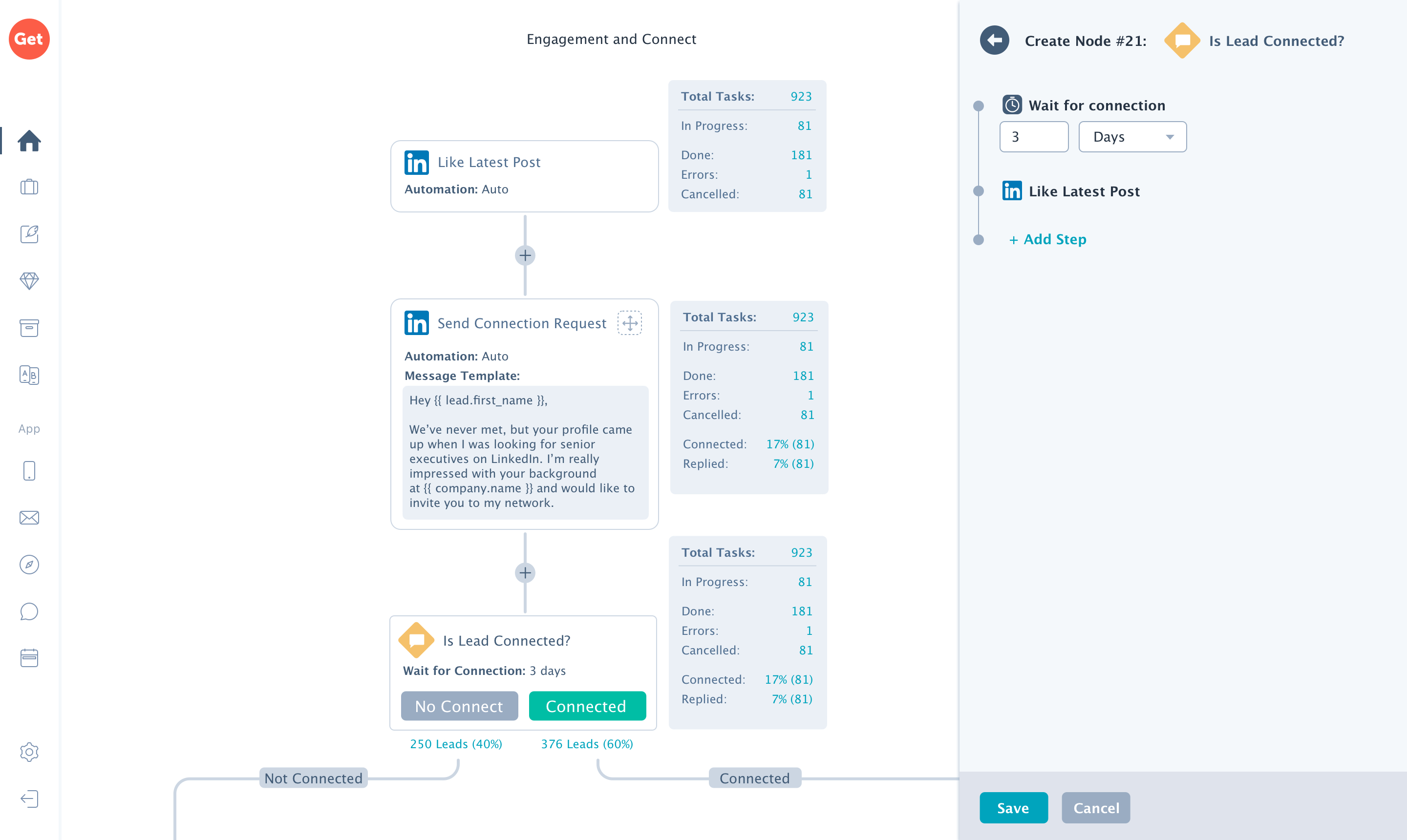 screenshot of GetSales.io