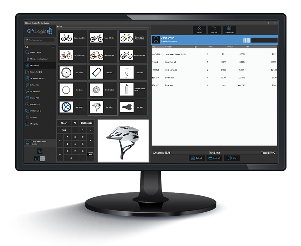 screenshot of GiftLogic