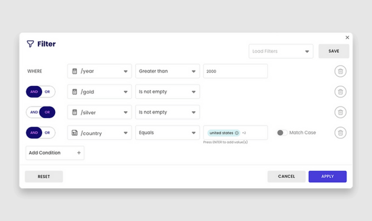 screenshot of Gigasheet
