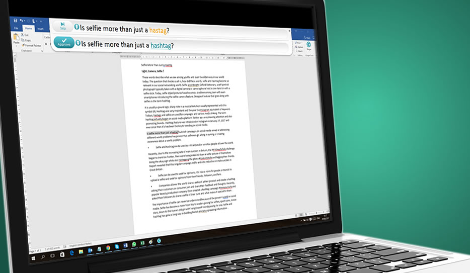 screenshot of Ginger