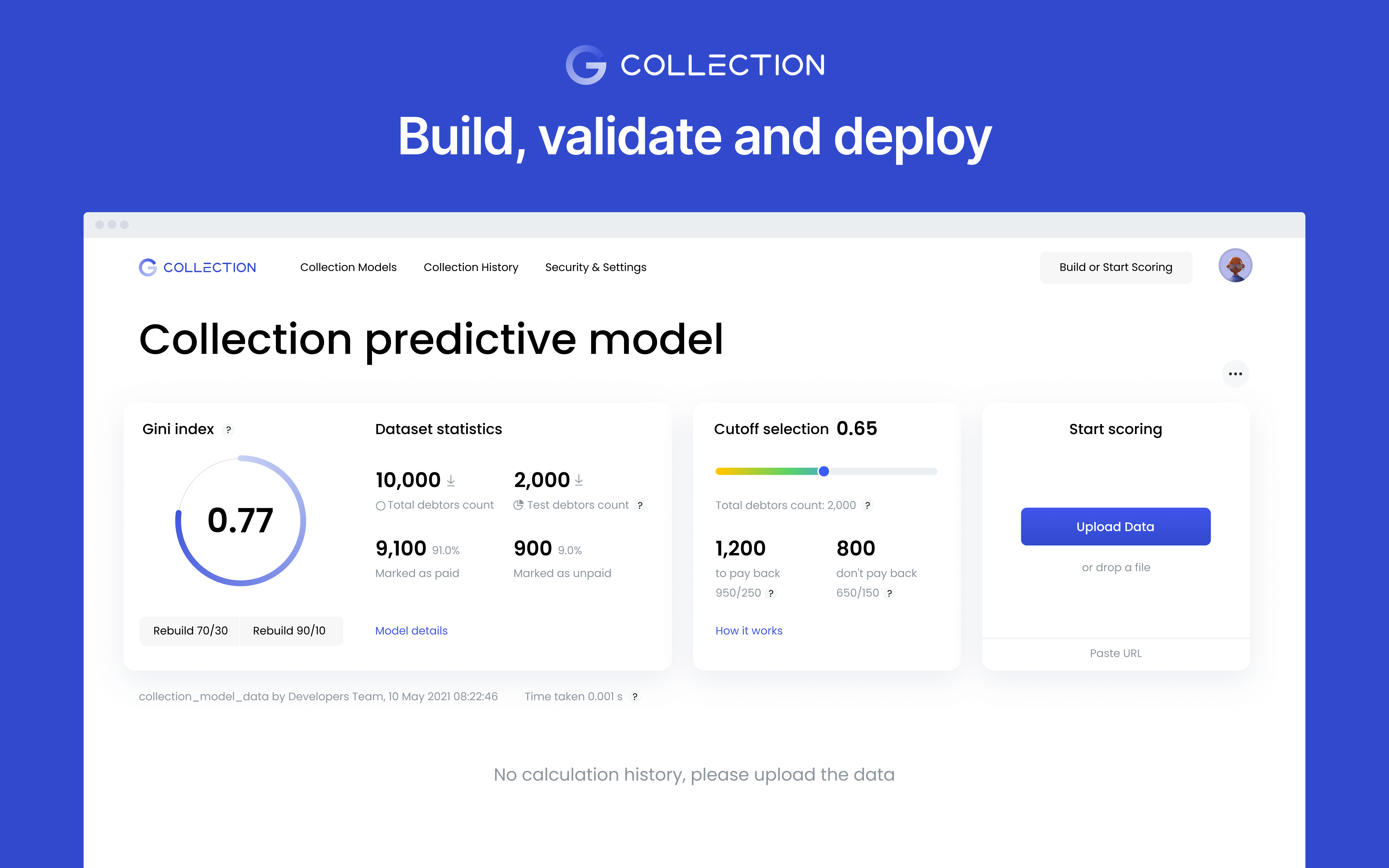 screenshot of GiniMachine