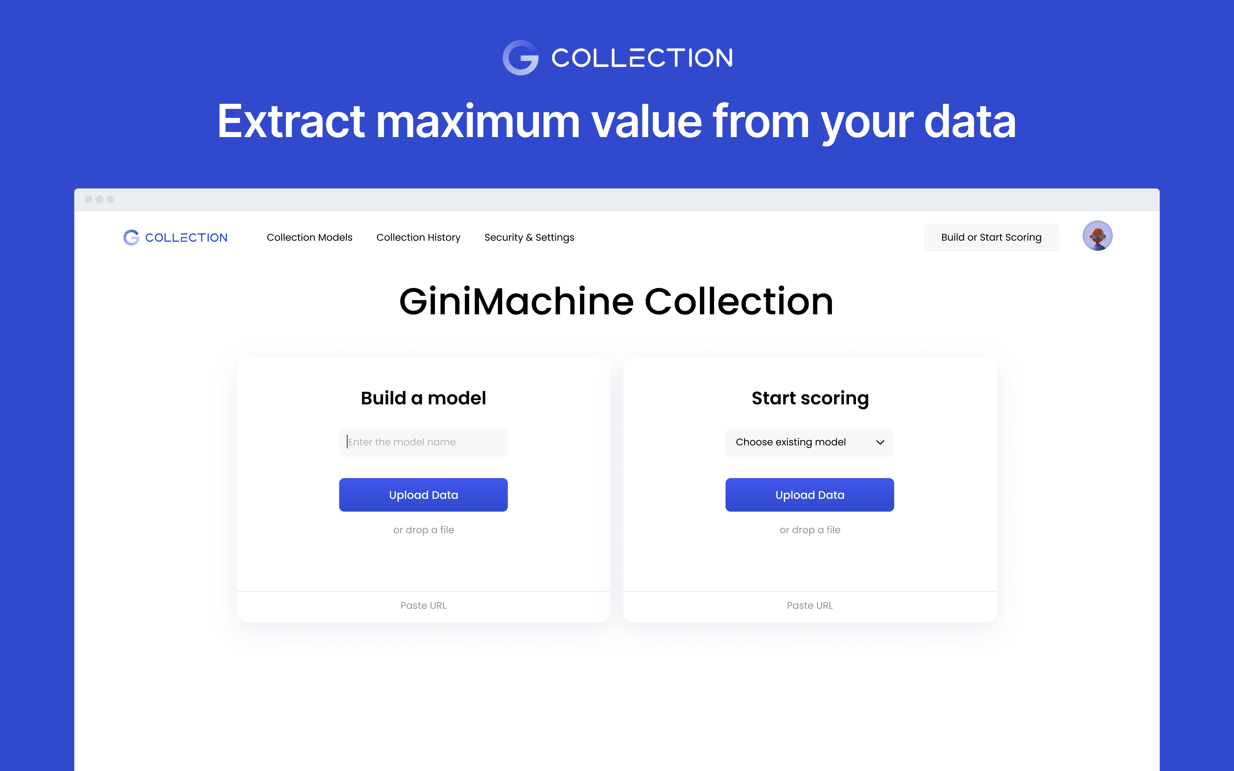 screenshot of GiniMachine
