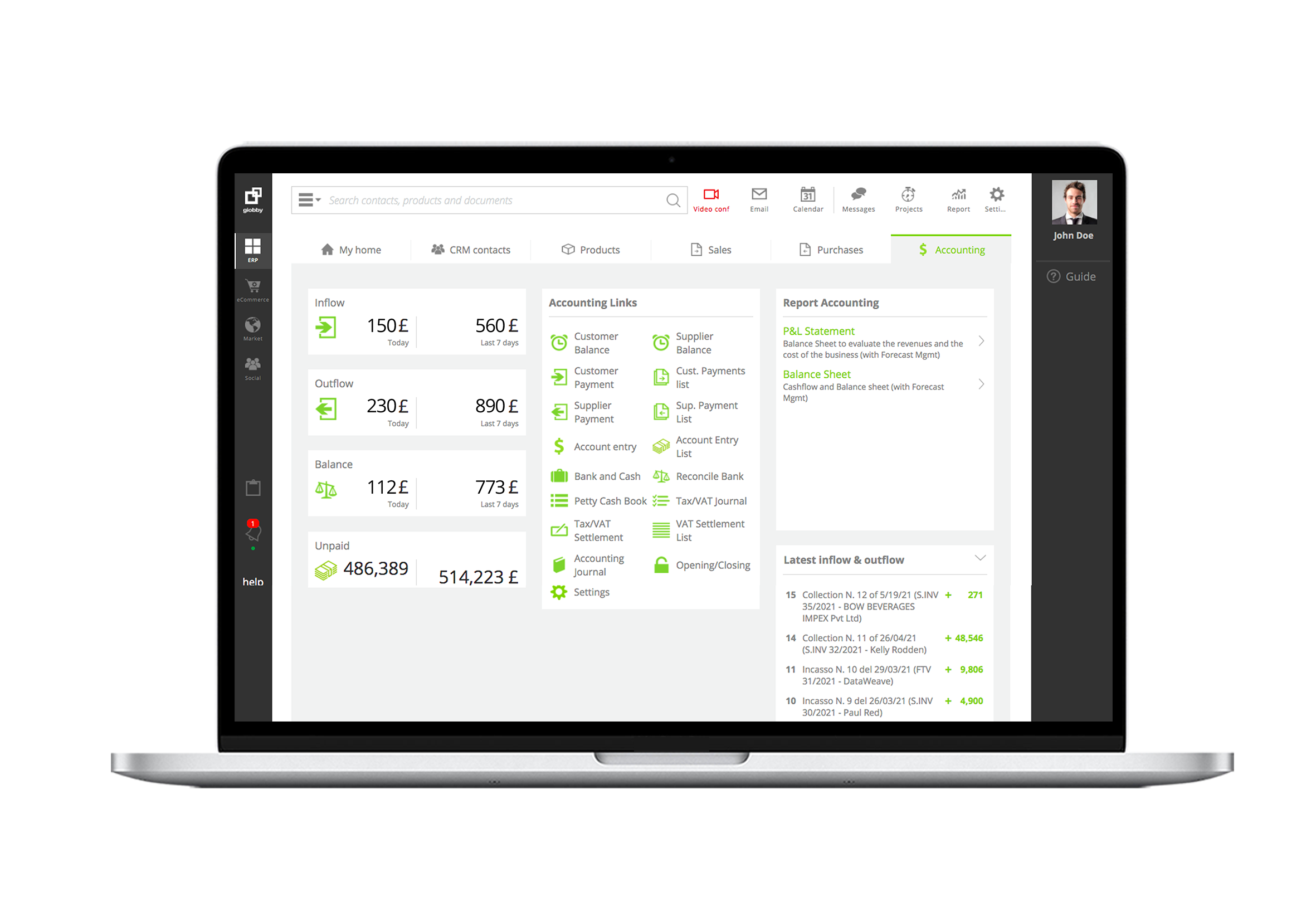 screenshot of Giobby