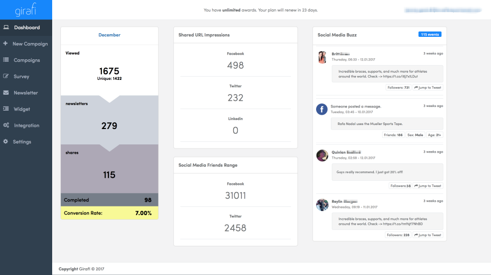 screenshot of Girafi