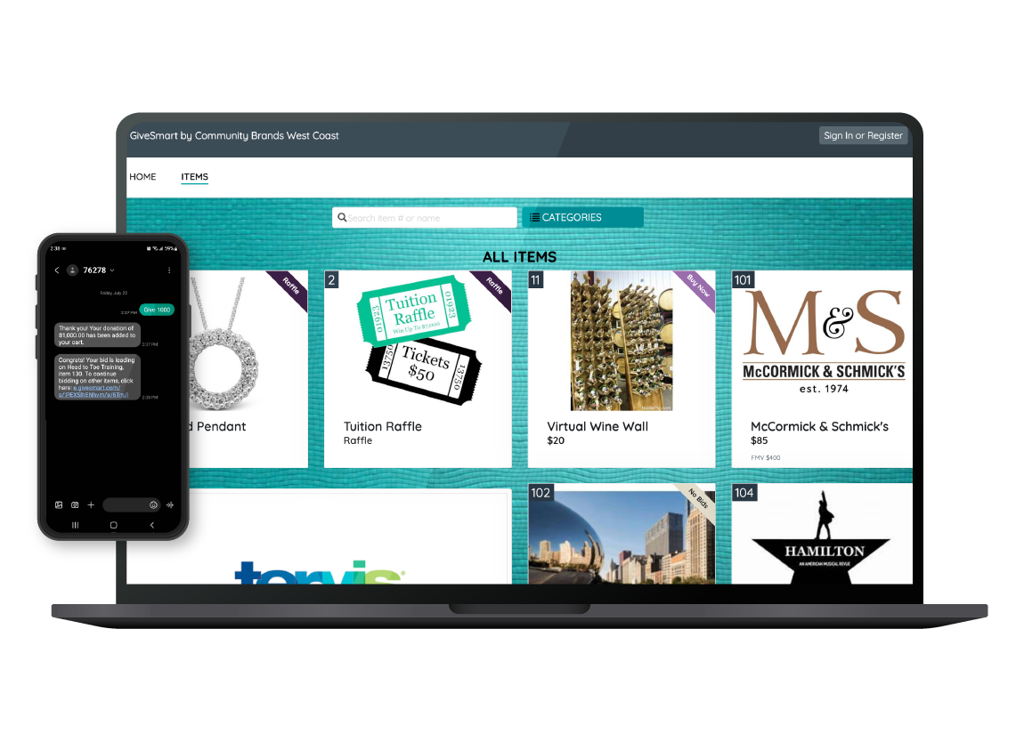 screenshot of GiveSmart