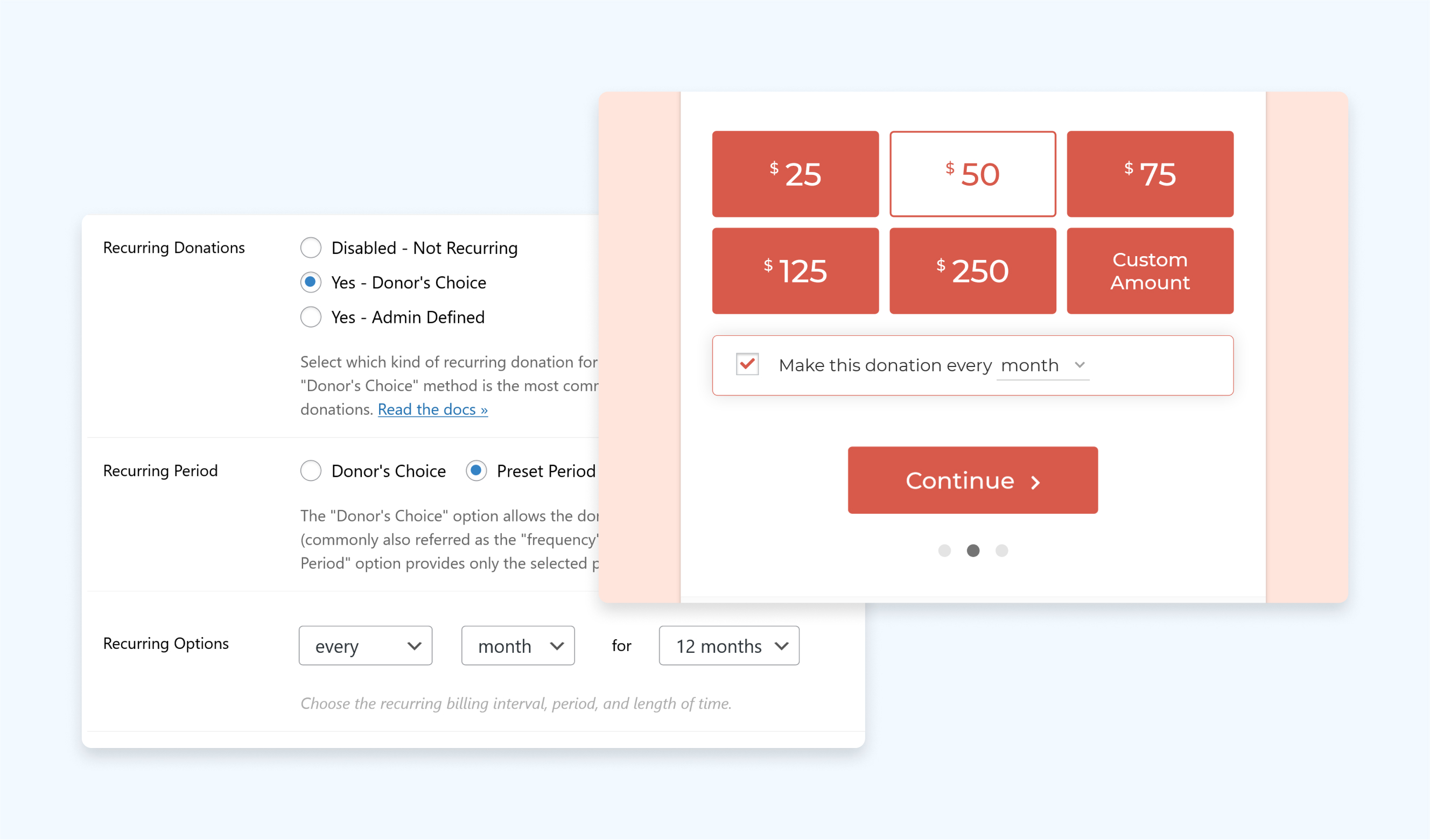 screenshot of GiveWP
