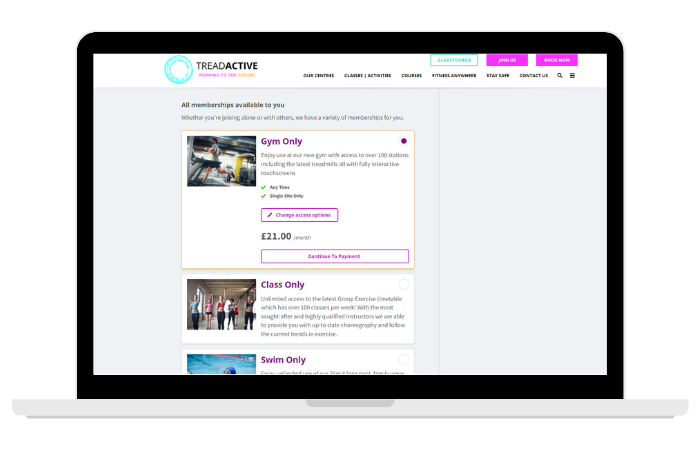 screenshot of GladstoneGo