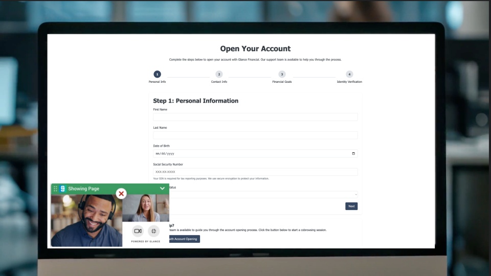 screenshot of Glance