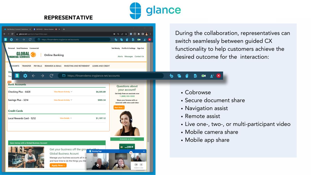 screenshot of Glance