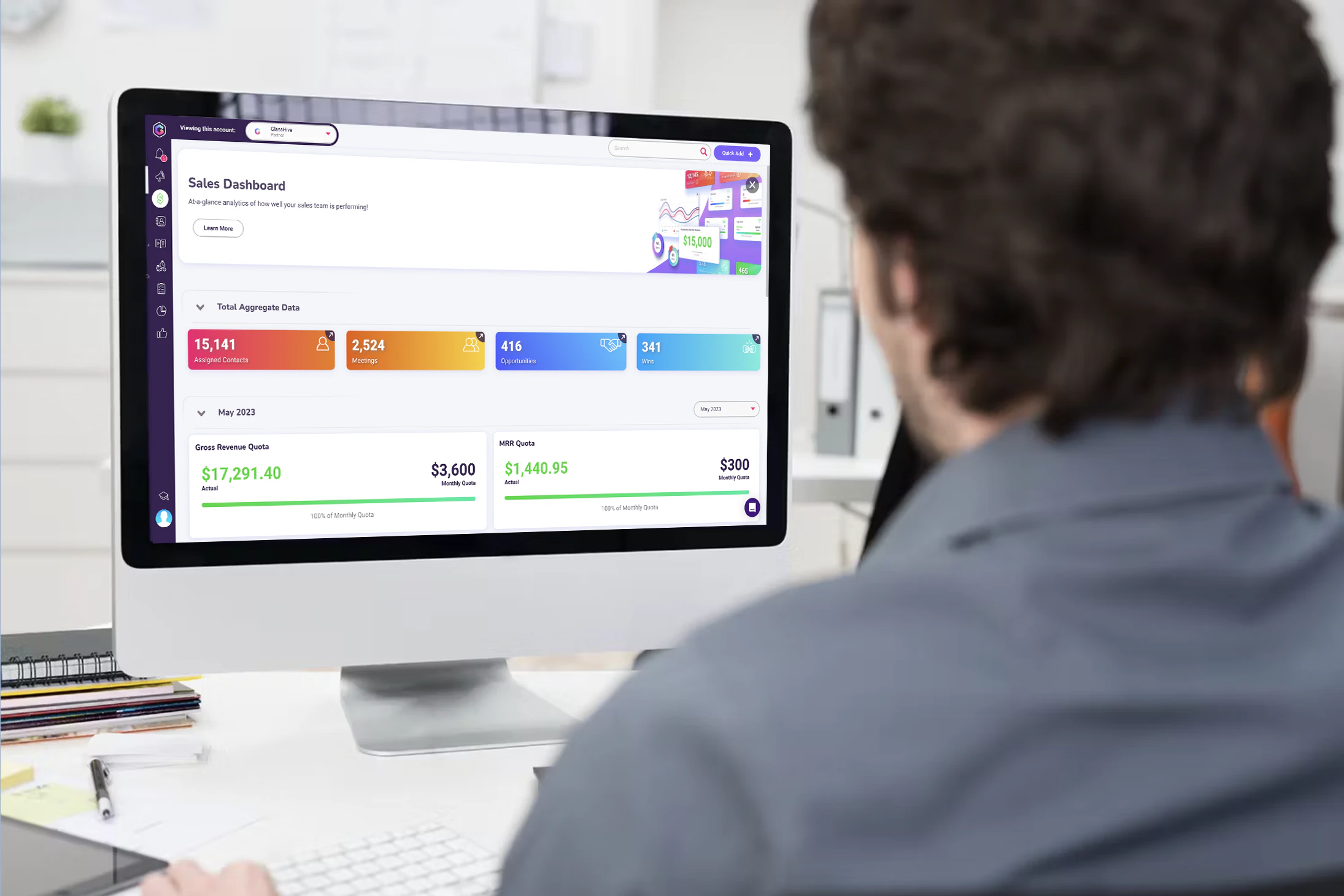 screenshot of GlassHive