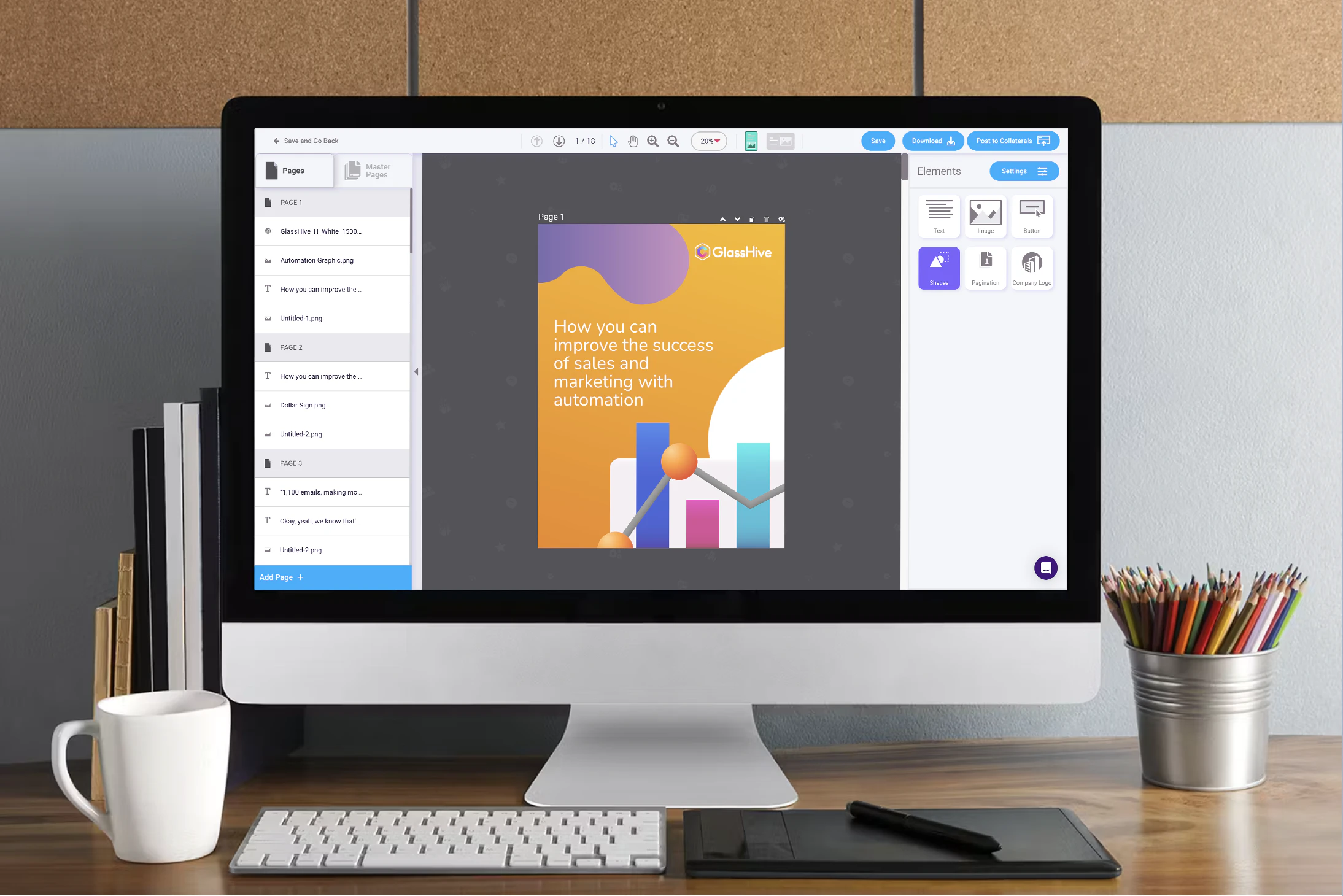 screenshot of GlassHive
