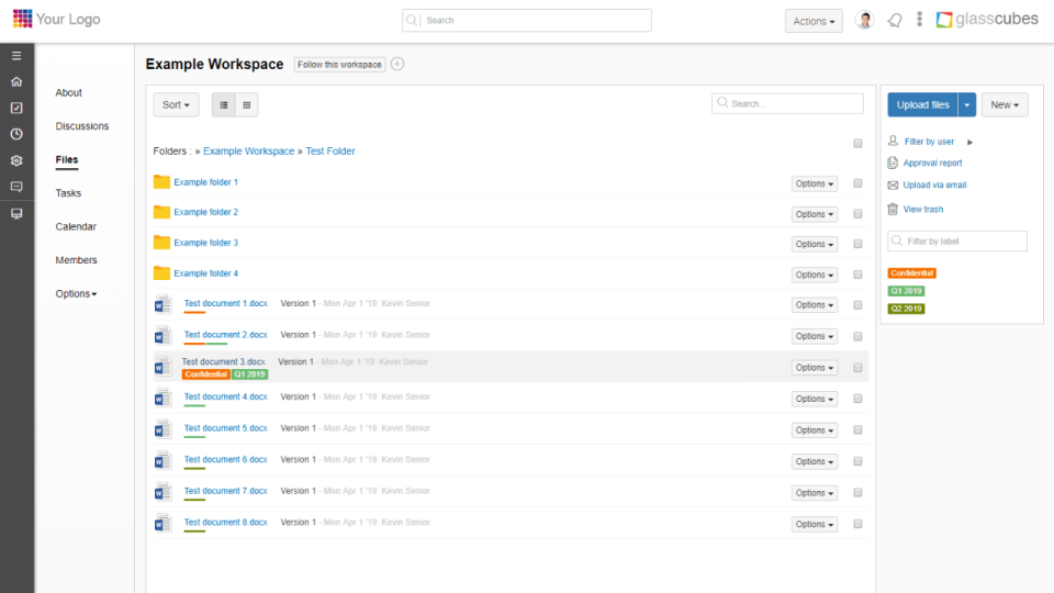 screenshot of Glasscubes