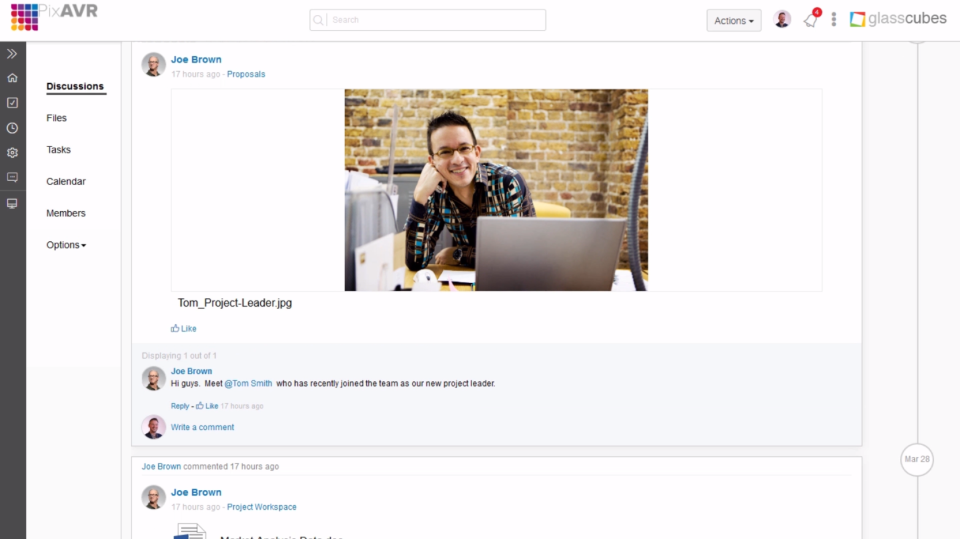 screenshot of Glasscubes