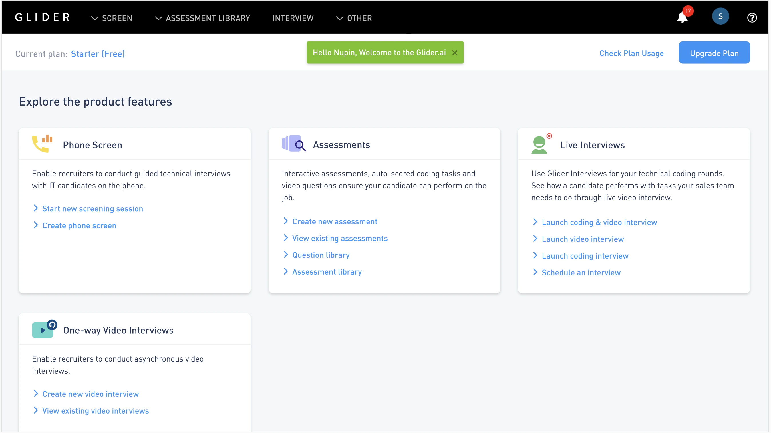 screenshot of Glider