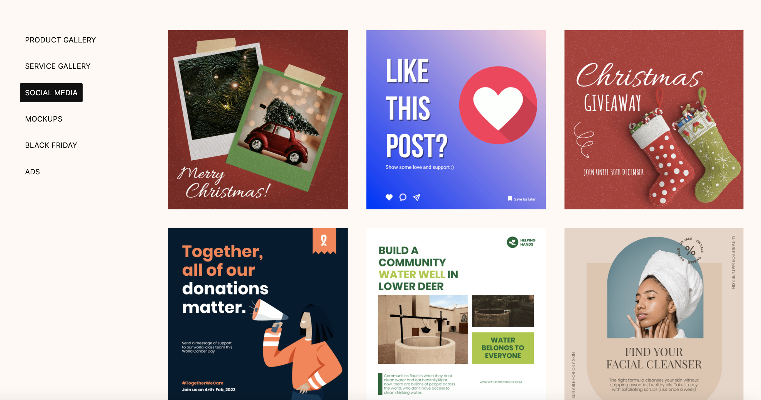 screenshot of Glorify