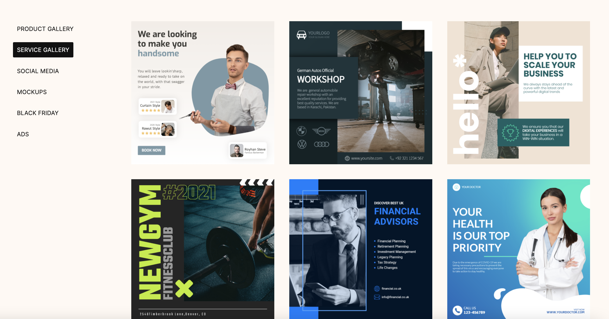 screenshot of Glorify