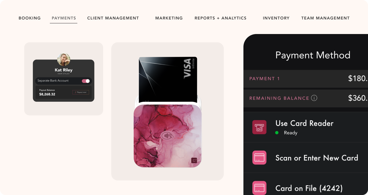 screenshot of GlossGenius