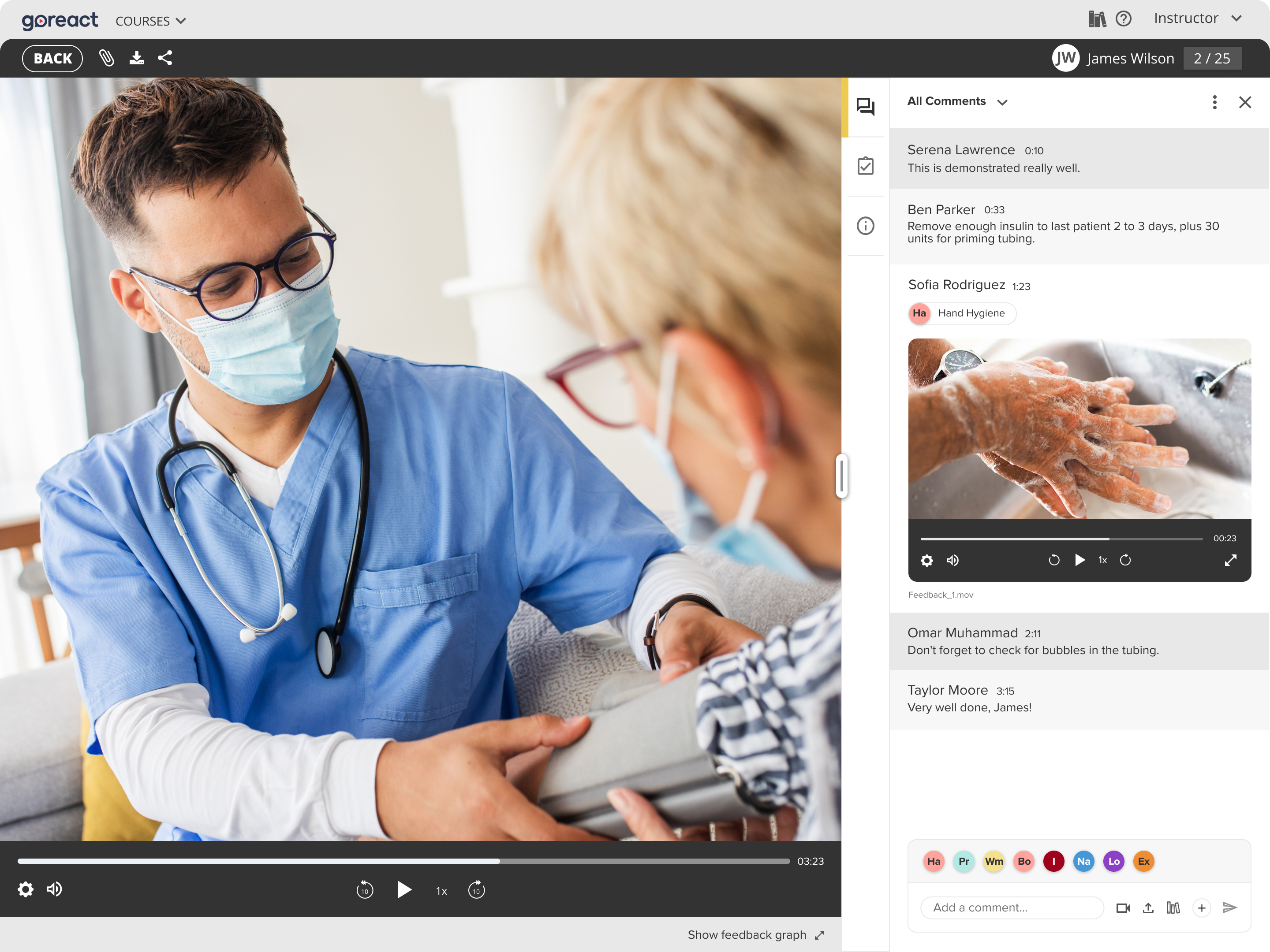 screenshot of GoReact