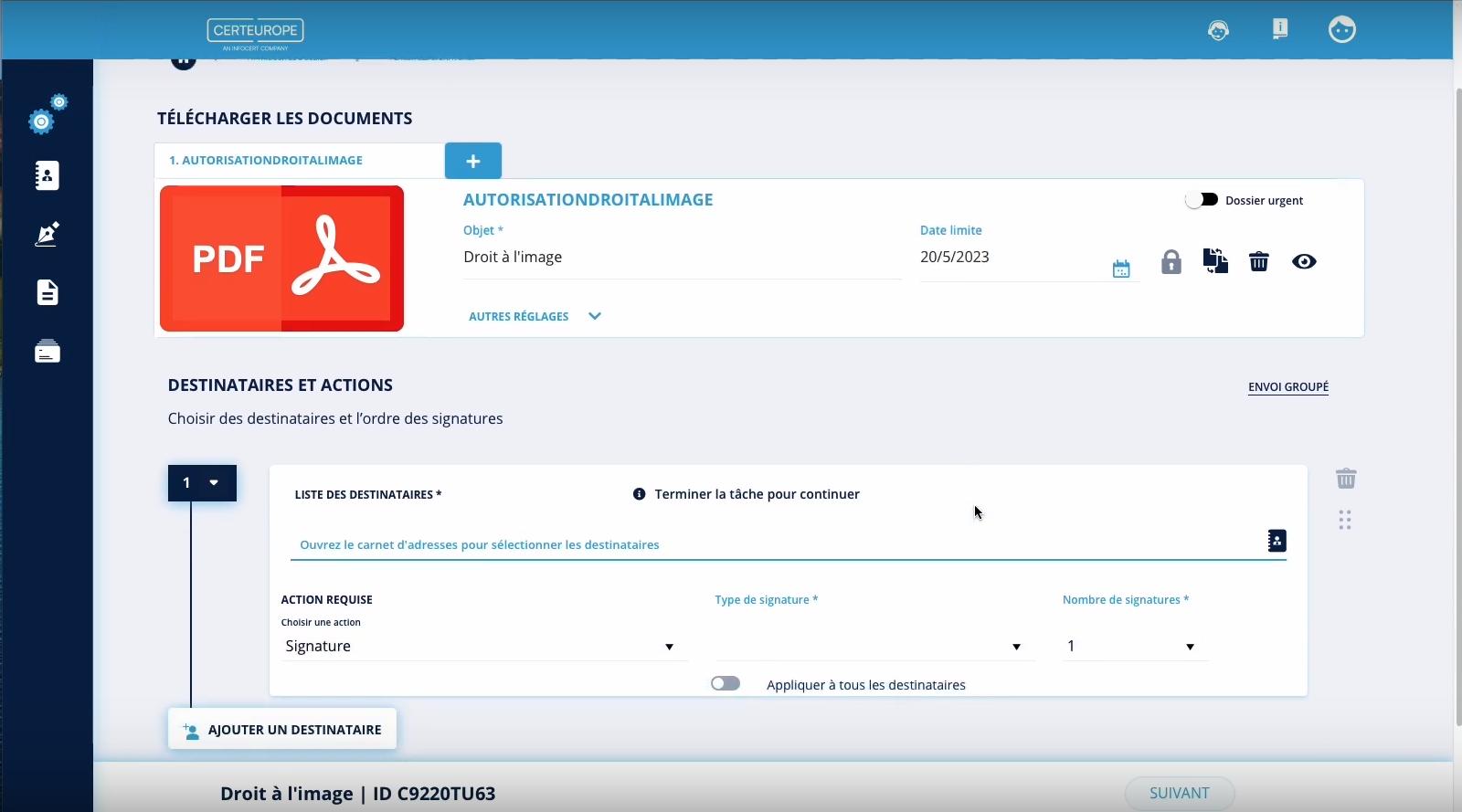 screenshot of GoSign
