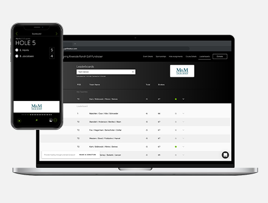 screenshot of GolfStatus