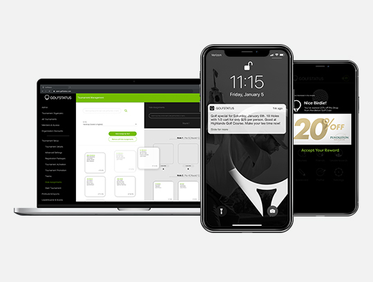 screenshot of GolfStatus