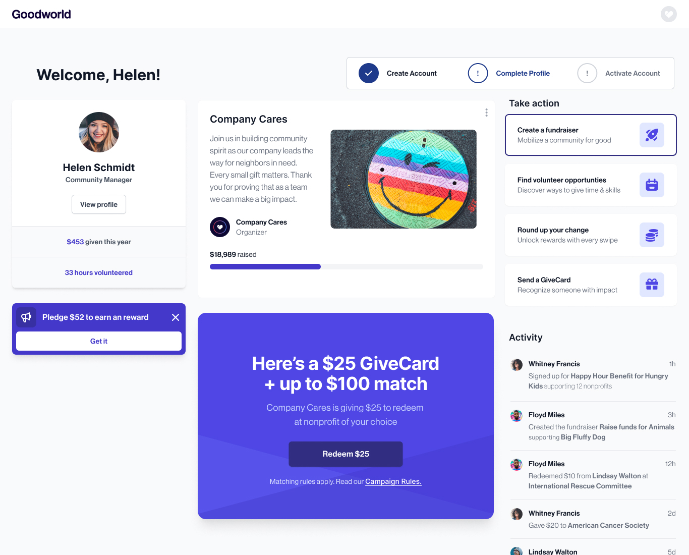 screenshot of Goodworld