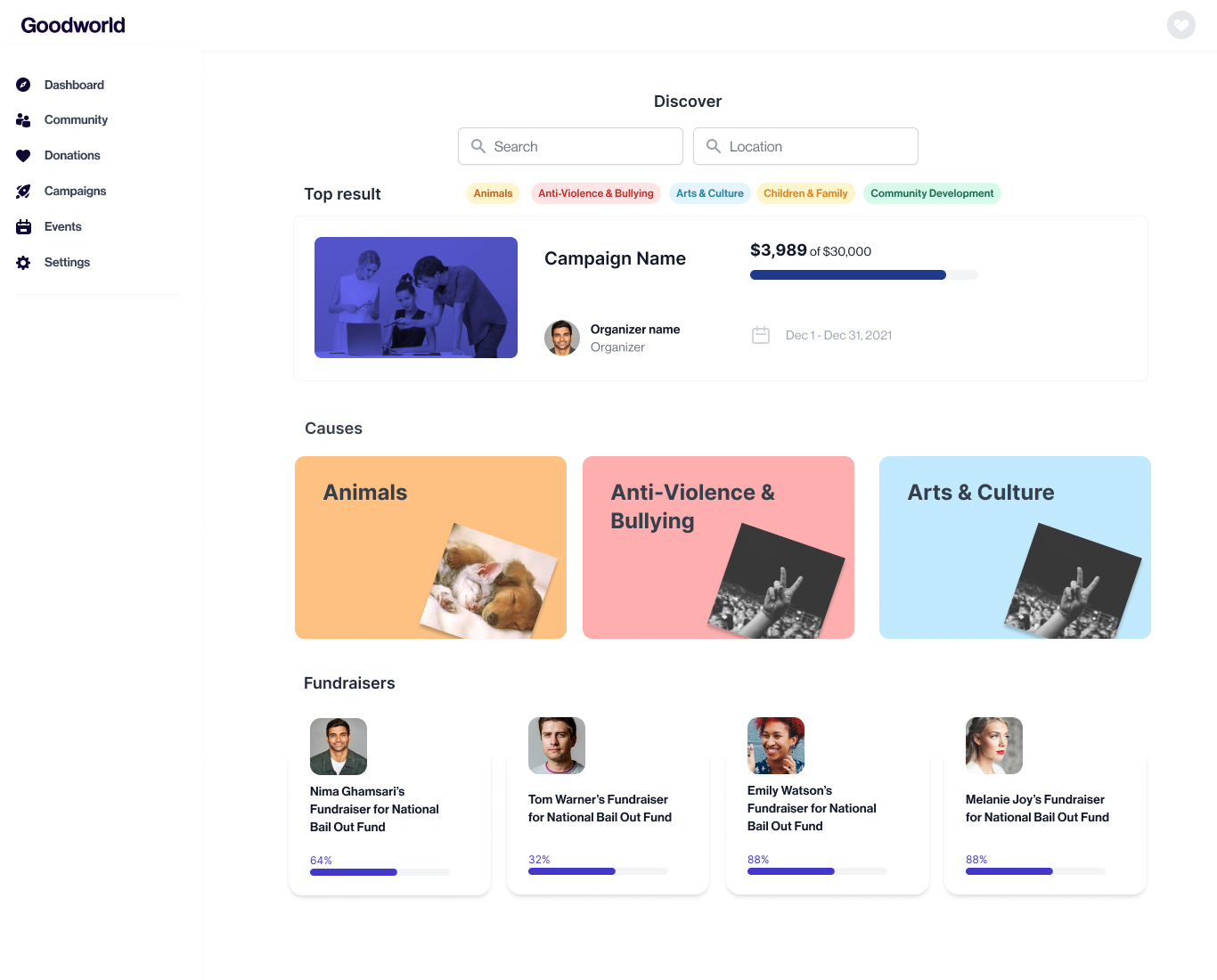 screenshot of Goodworld