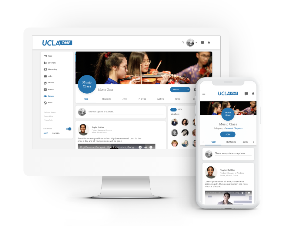 screenshot of Graduway