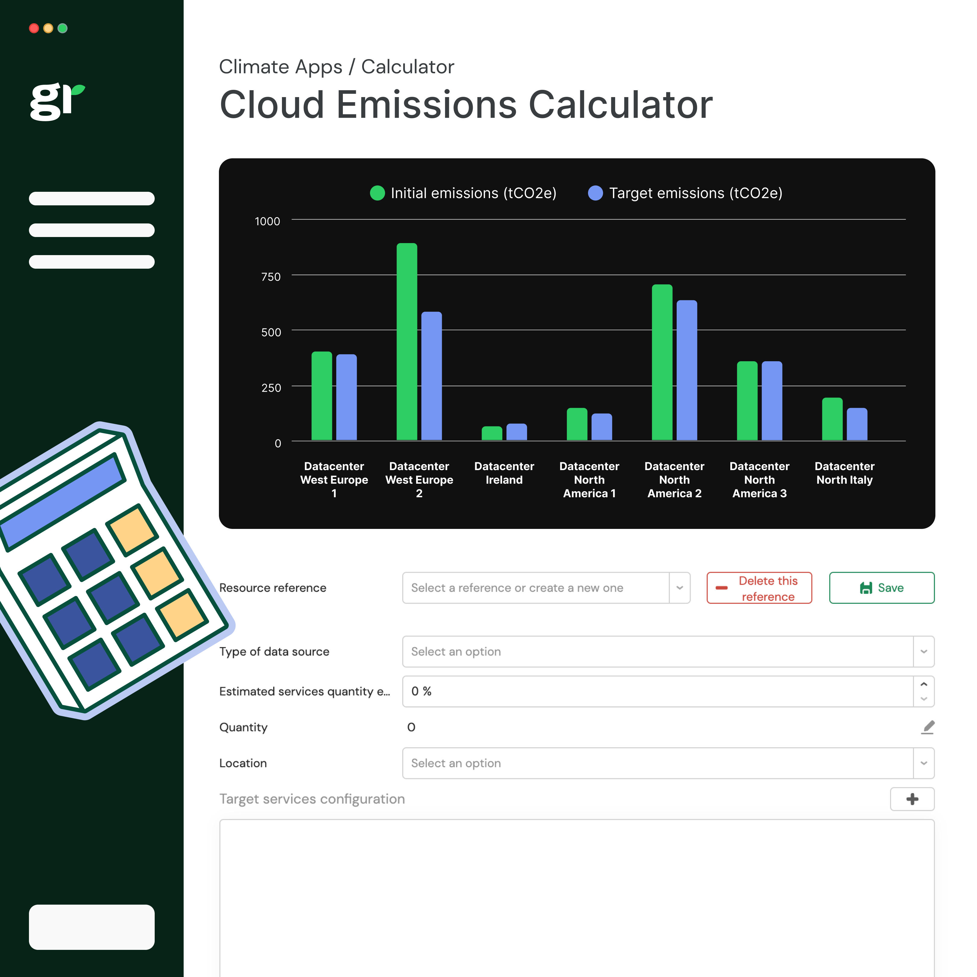 screenshot of Greenly