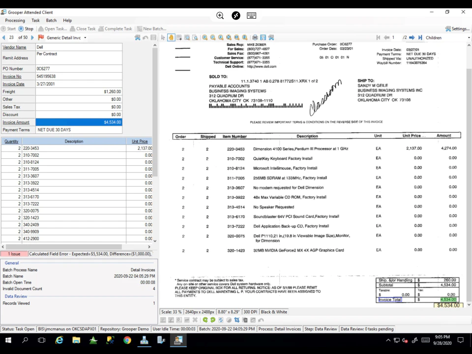 screenshot of Grooper