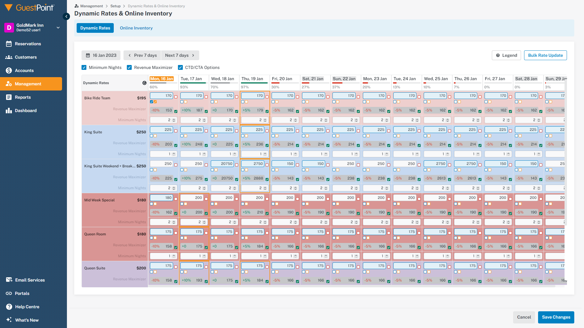 screenshot of GuestPoint