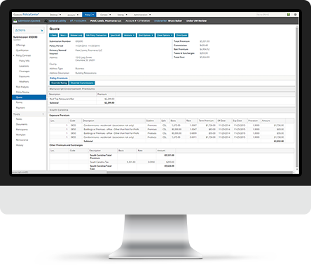 screenshot of Guidewire