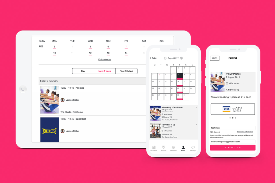 screenshot of Gymcatch