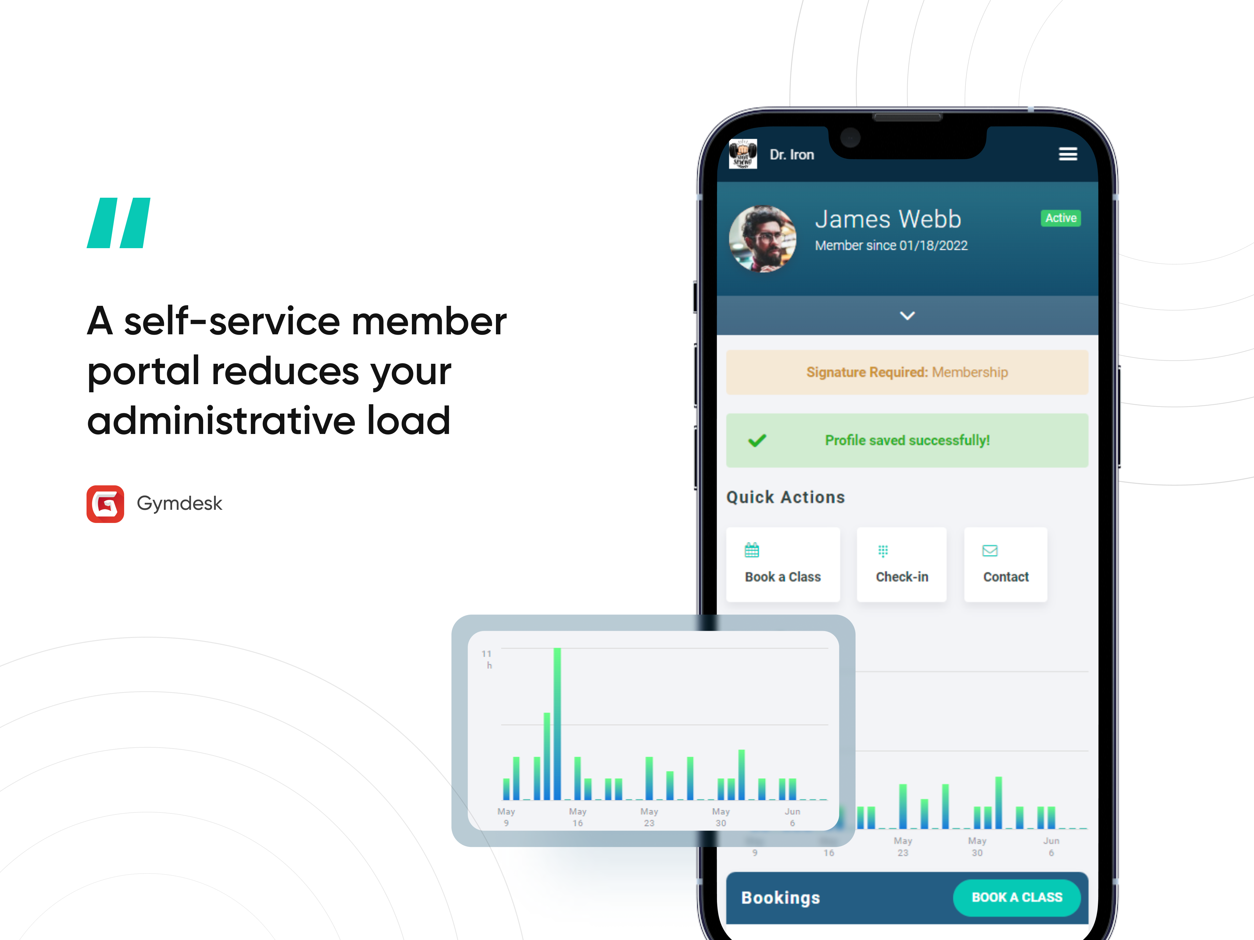 screenshot of Gymdesk