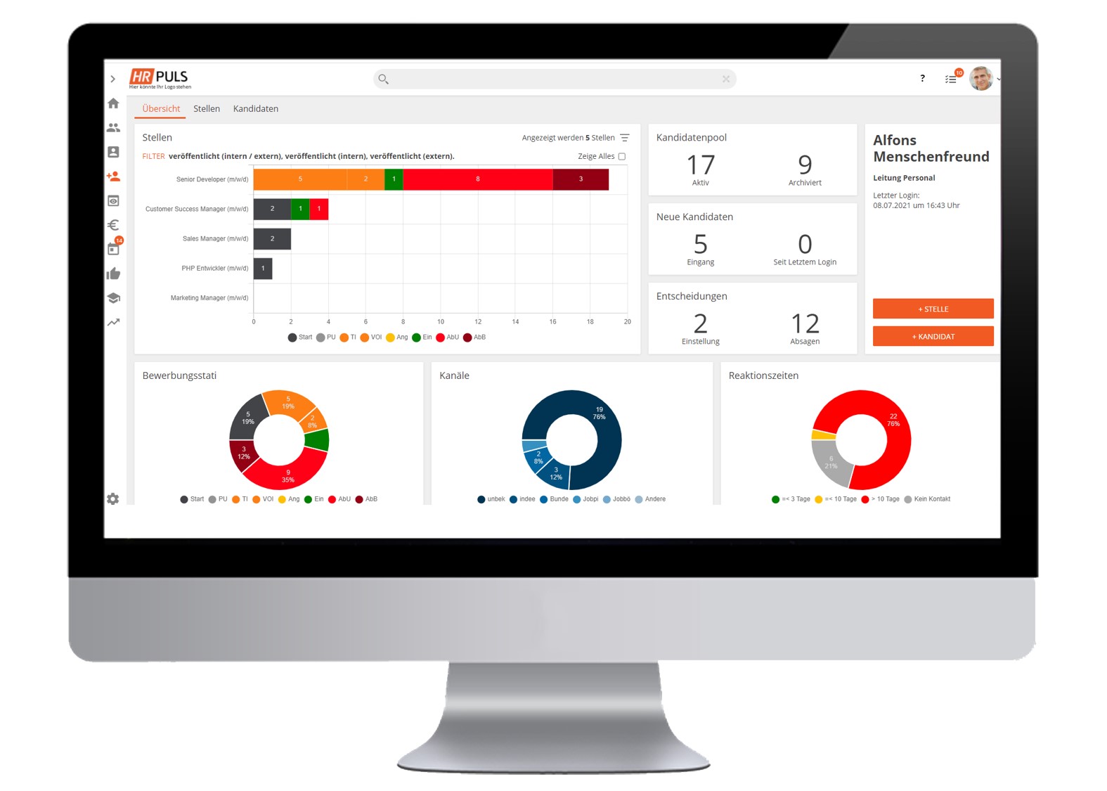 screenshot of HRpuls