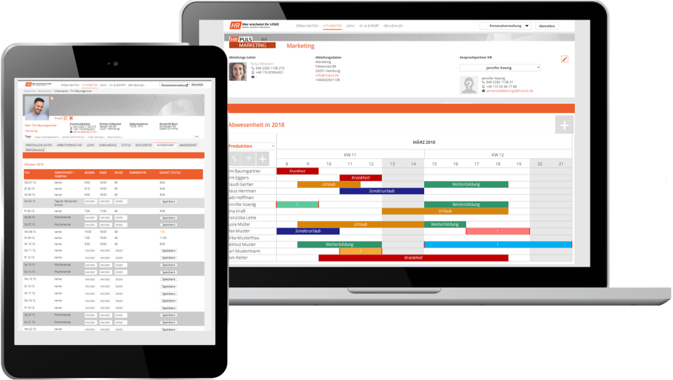 screenshot of HRpuls