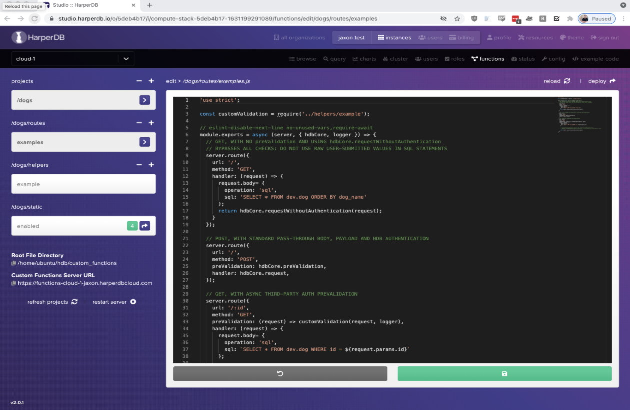 screenshot of Harper