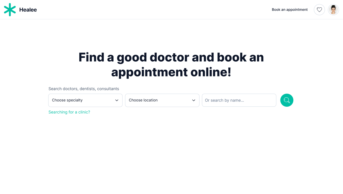 screenshot of Healee