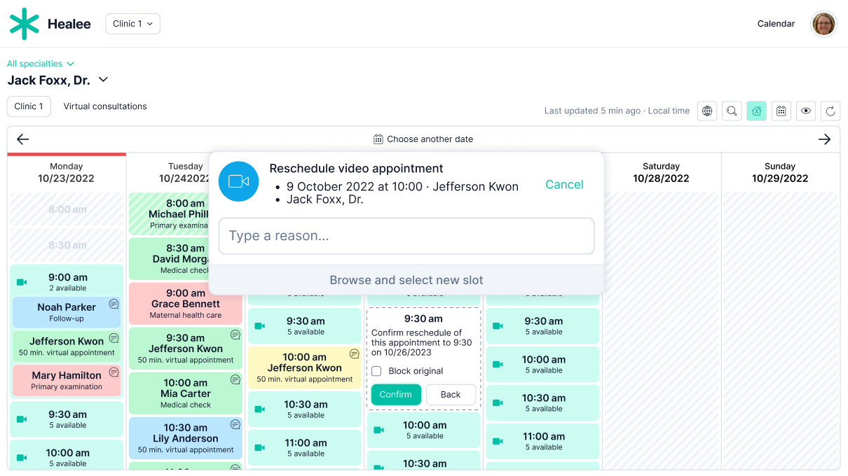 screenshot of Healee