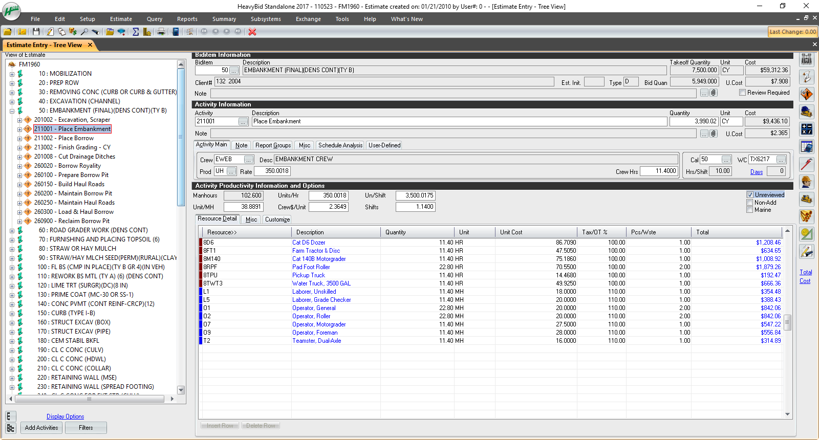 screenshot of HeavyBid