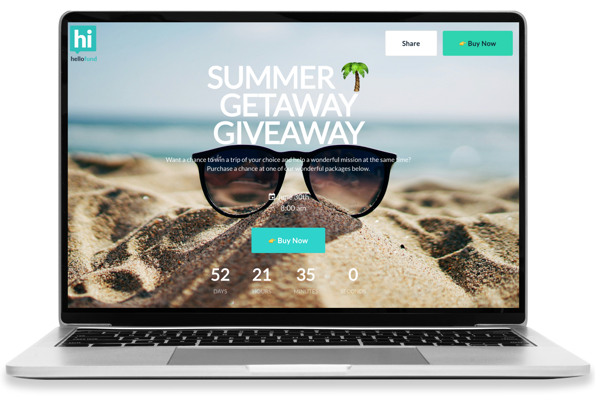 screenshot of HelloFund