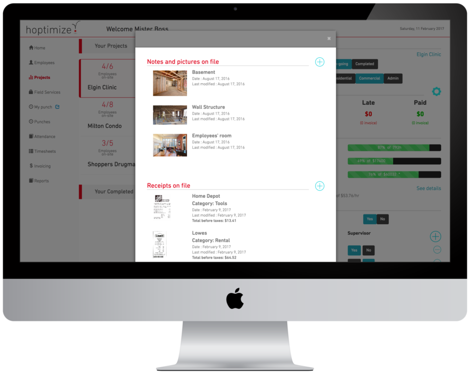 screenshot of Hoptimize