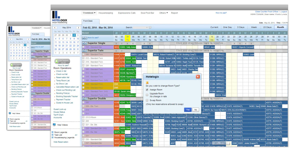 screenshot of Hotelogix