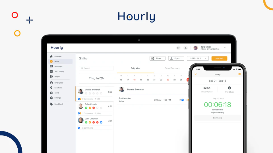 screenshot of Hourly